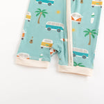 Dreamlet Coastal Cruising Romper Baby Beach Print Retro Vibes - Everetts Place Boutique - 