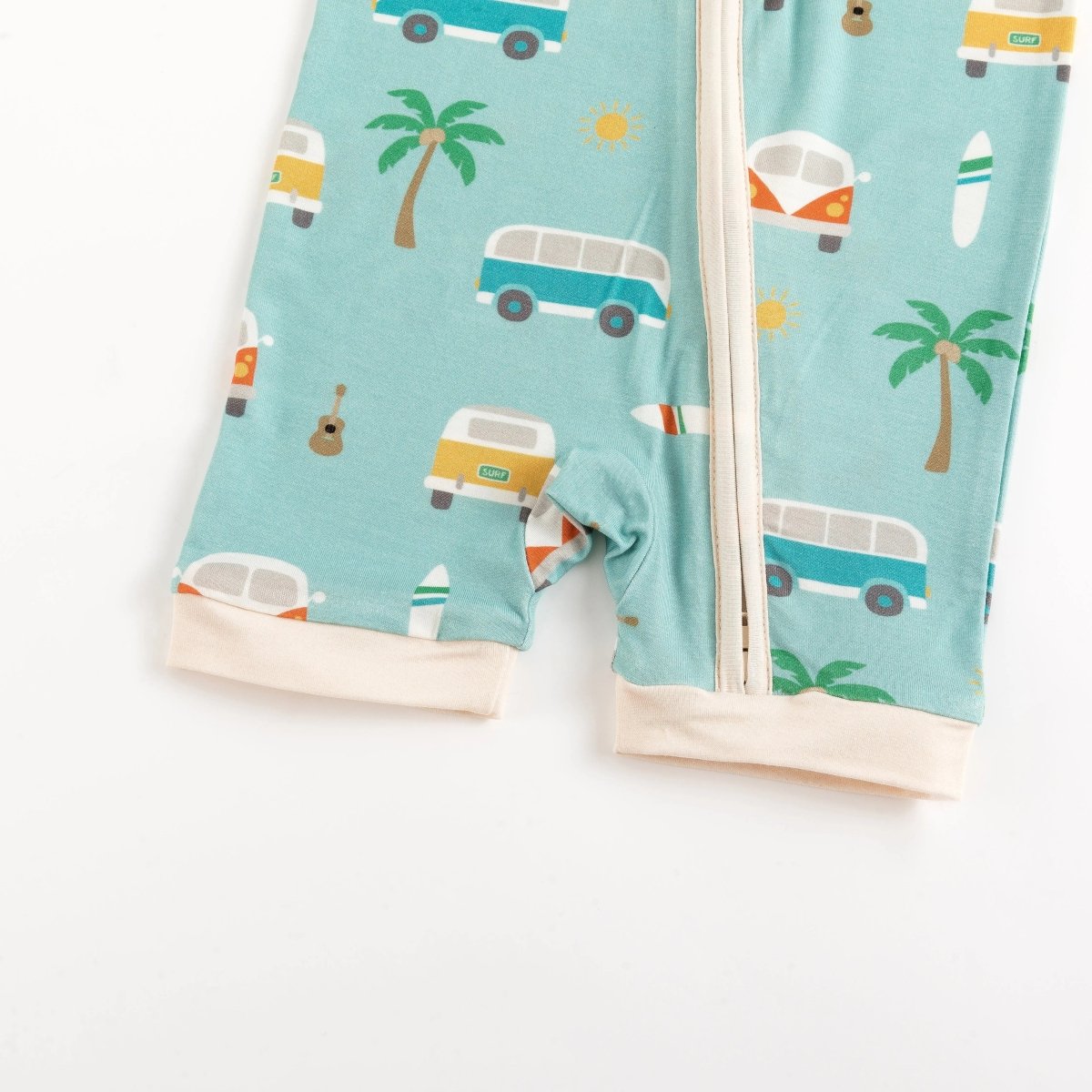 Dreamlet Coastal Cruising Romper Baby Beach Print Retro Vibes - Everetts Place Boutique - 