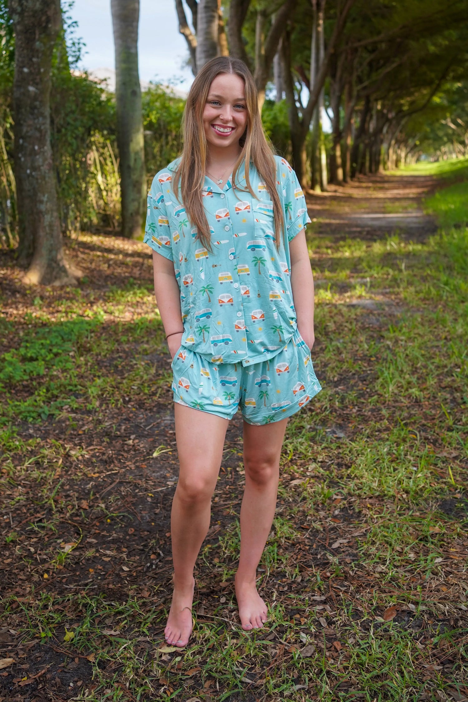 Dreamlet Coastal Cruising (Women's Short Sleeve PJ) - 