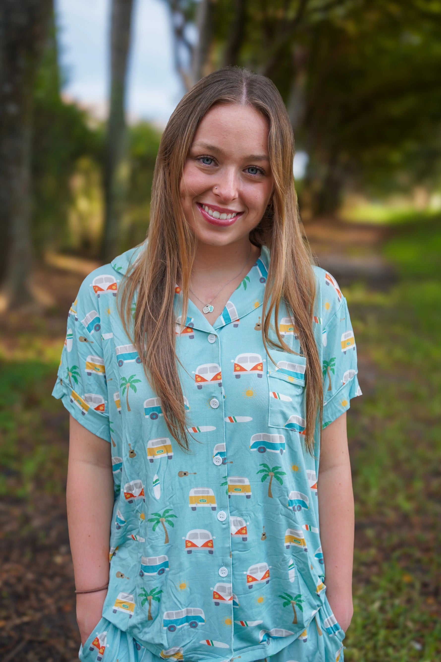 Dreamlet Coastal Cruising (Women's Short Sleeve PJ) - 