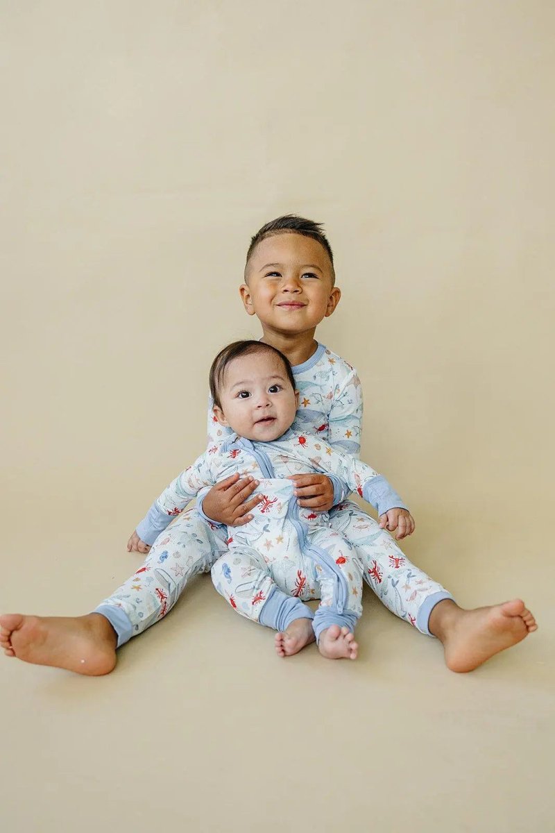 Little Joy Co. Coastal Cutie 2pc Modal Pajama Set Sleepwear Comfort - Everetts Place Boutique - 