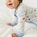 Little Joy Co. Coastal Cutie Modal Zippy Romper For Babies 9 12 Months - Everetts Place Boutique - 