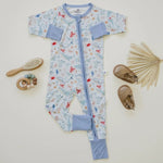 Little Joy Co. Coastal Cutie Modal Zippy Romper For Babies 9 12 Months - Everetts Place Boutique - 