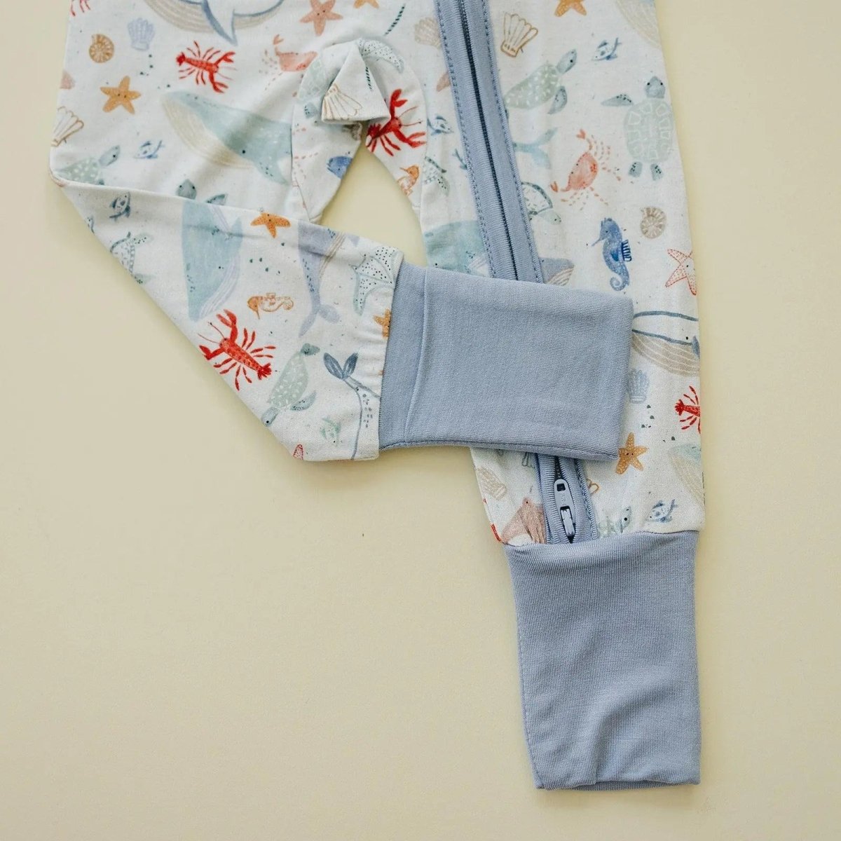 Little Joy Co. Coastal Cutie Modal Zippy Romper For Babies 9 12 Months - Everetts Place Boutique - 