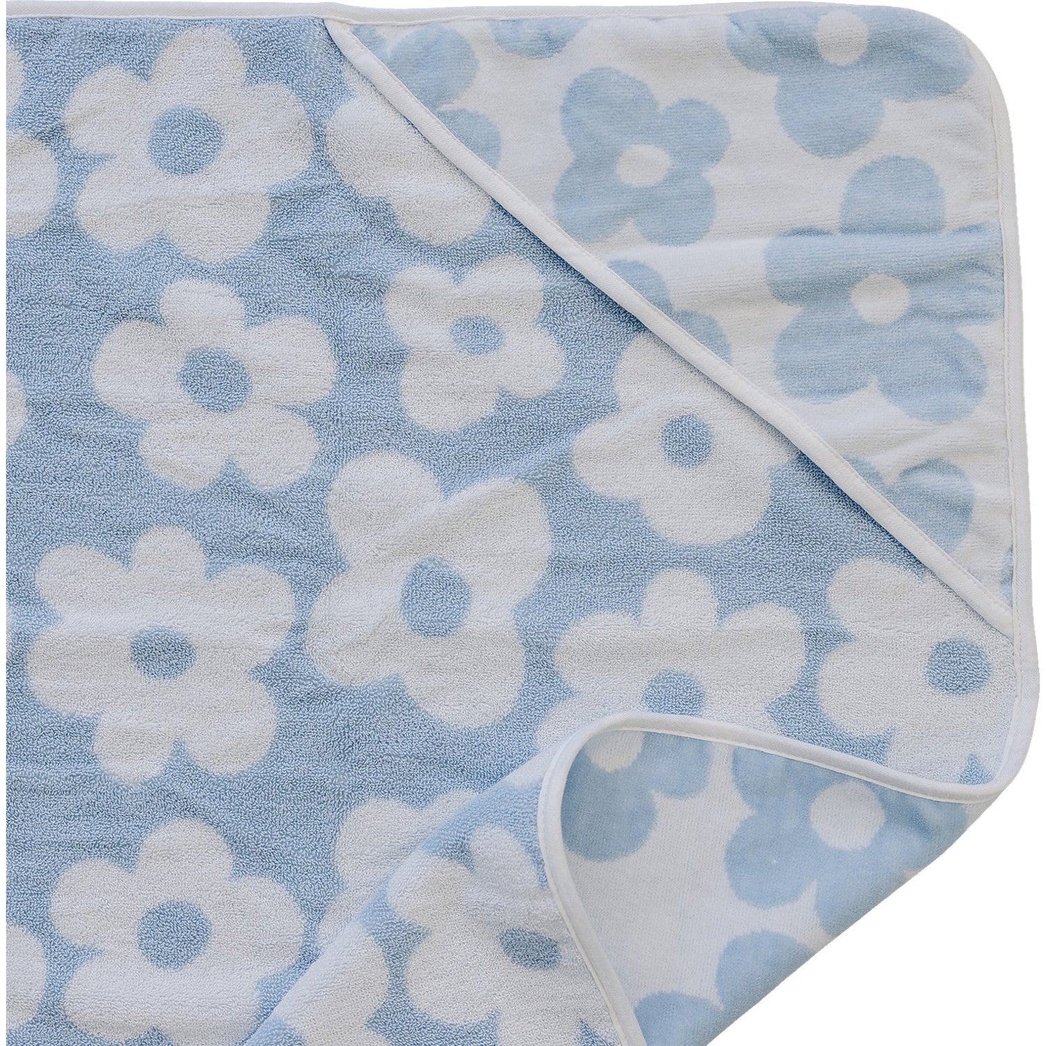 Mebie Baby Coastal Floral Hooded Towel - 