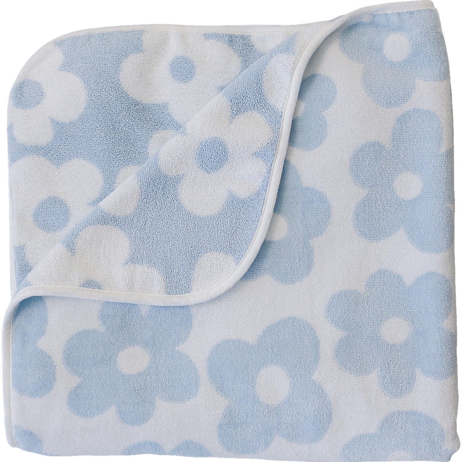 Mebie Baby Coastal Floral Organic Cotton Beach Towel - 