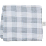 Mebie Baby Coastal Plaid Muslin Burp Cloth - 