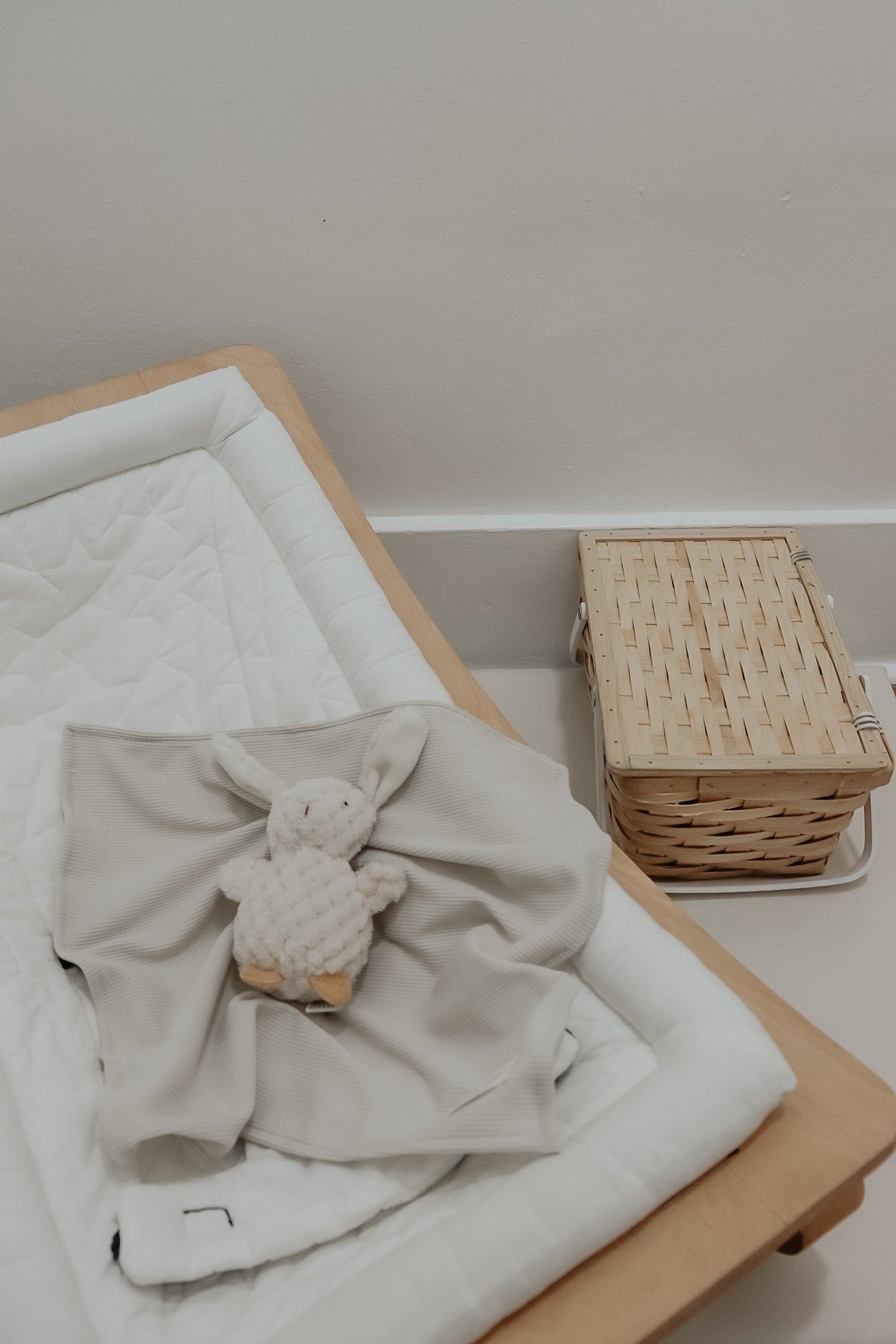 Little Mae & Co Coco Ivory Waffle Knit BlanketEveretts Place
