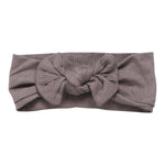 Three Little Tots Cocoa Brown Ribbed Knotted Headband - 