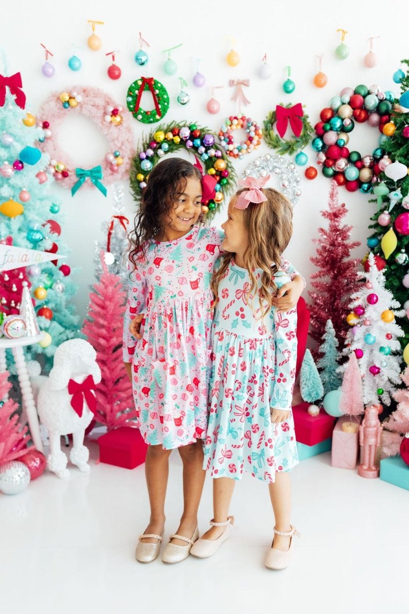 Mila & Rose ® Cocoa Kisses L/S Pocket Twirl Dress - 