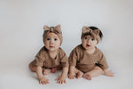 Three Little Tots Cocoa Sands Brown Waffle Headband - 