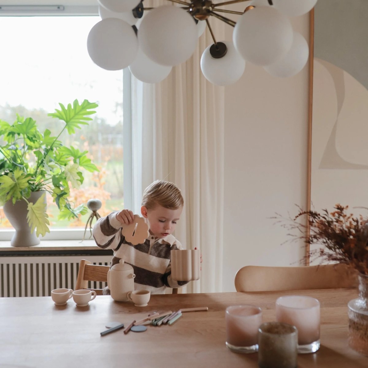 Mushie Coin and Tube Sorting Set for Kids - Colorful Educational Toy for Fine Motor Skills Development -