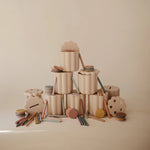 Mushie Coin and Tube Sorting Set for Kids - Colorful Educational Toy for Fine Motor Skills Development -