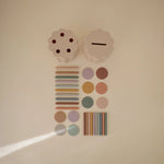 Mushie Coin and Tube Sorting Set for Kids - Colorful Educational Toy for Fine Motor Skills Development -