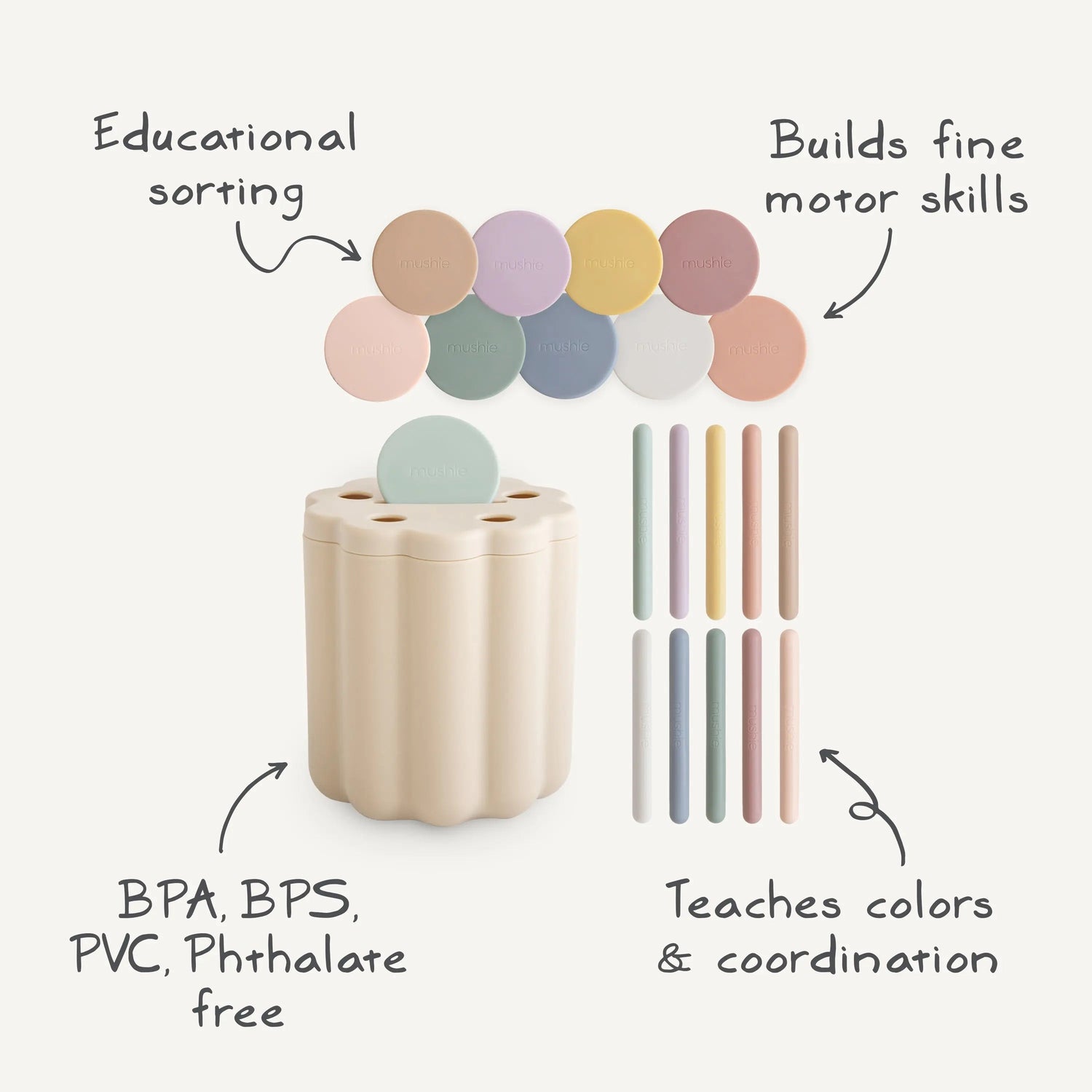 Mushie Coin & Tube Sorting Set - 