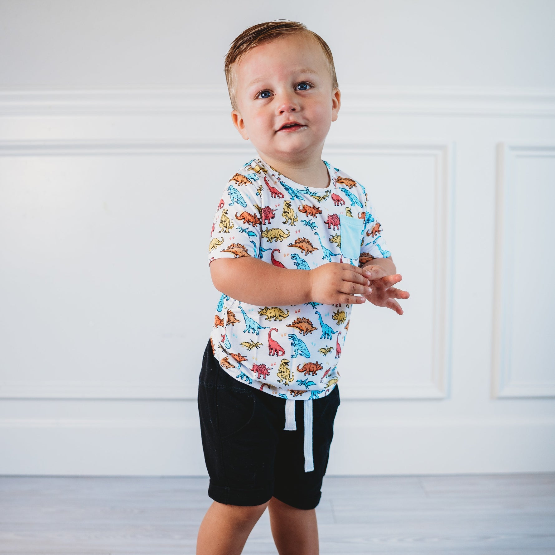 DREAM BIG LITTLE CO COLOR ME DINO DREAM POCKET TEEEveretts Place