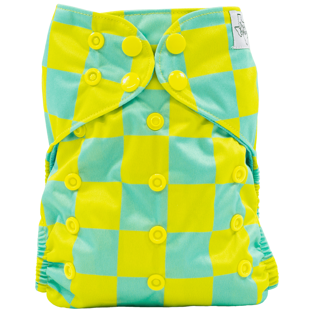 Texas Tushies Colored AWJ Slim Fit All In One Cloth Diaper for Babies 8 - 40lbs - 