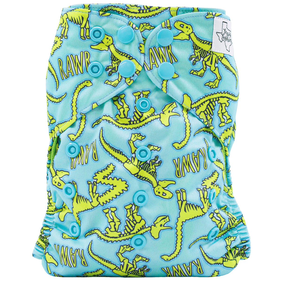 Texas Tushies Colored AWJ Slim Fit Pocket Cloth Diaper for Babies 8 to 40 Pounds - 