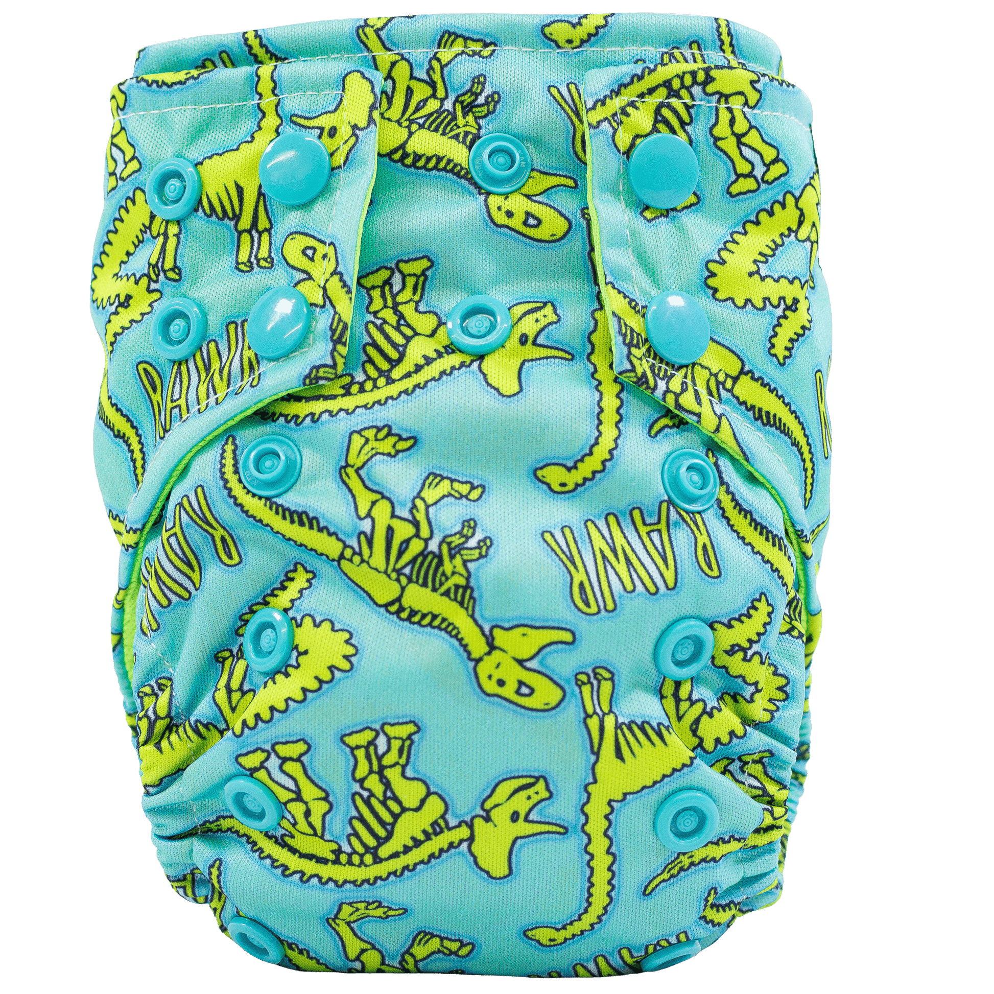 Colored AWJ Tiny Tushies Newborn AIO Cloth Diaper with Pocket Opening for Babies 5 to 20 Pounds Texas Tushies