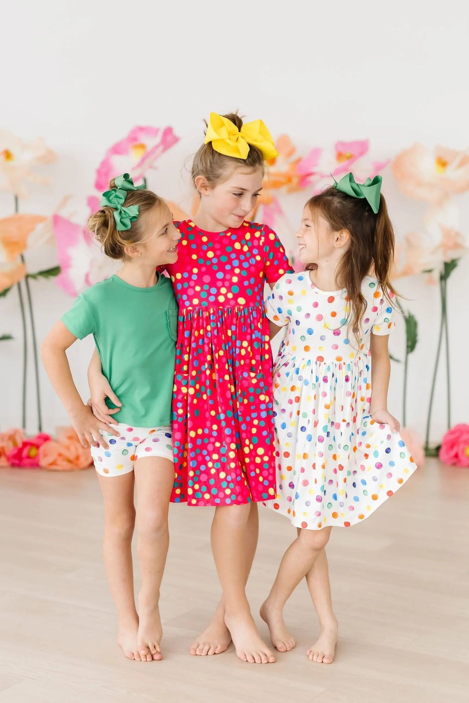 Mila & Rose ® Colorful Dots S/S Pocket Twirl Dress - 