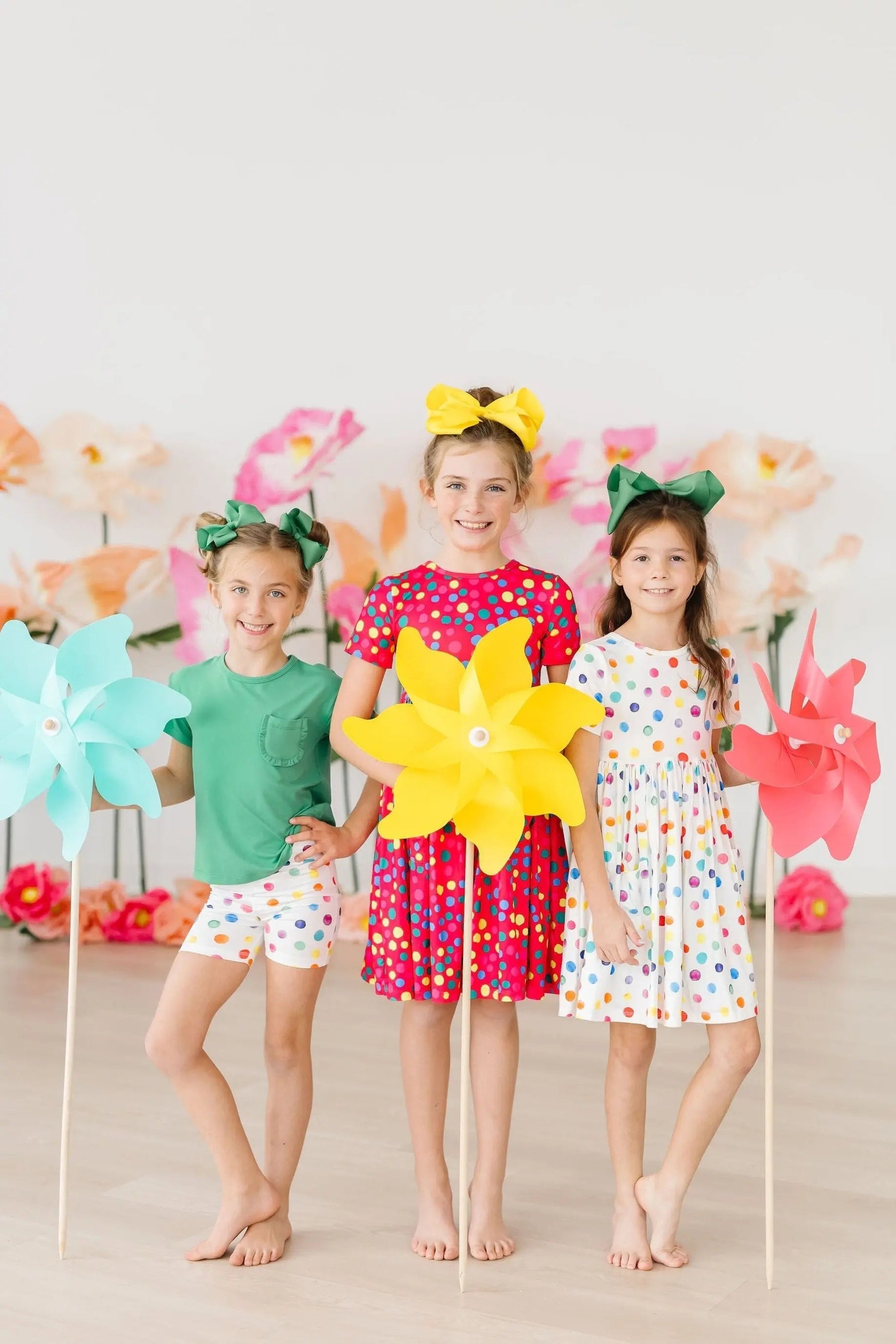 Mila & Rose ® Colorful Dots S/S Pocket Twirl Dress - 