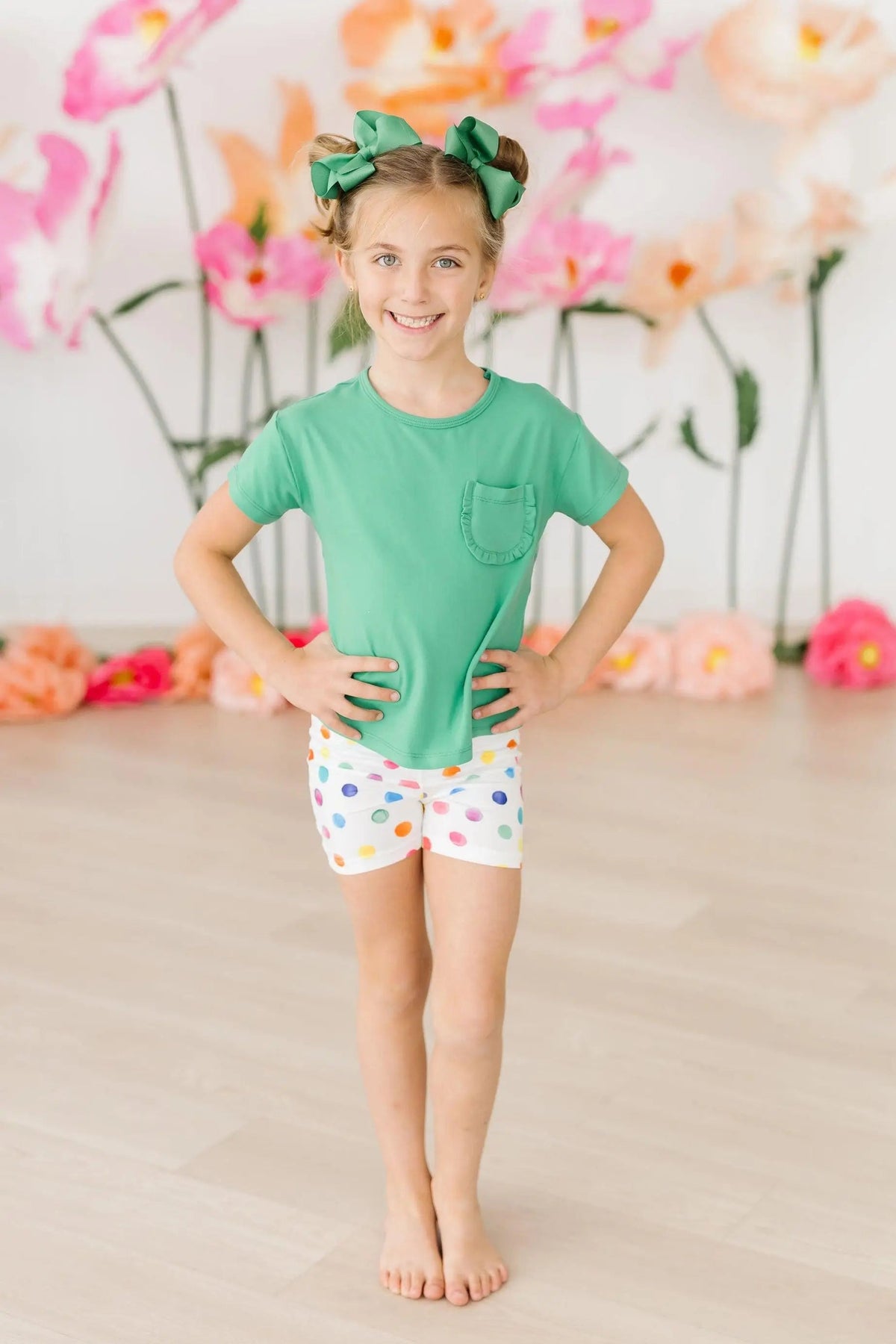 Mila & Rose ® Colorful Dots Twirl Shorts - 