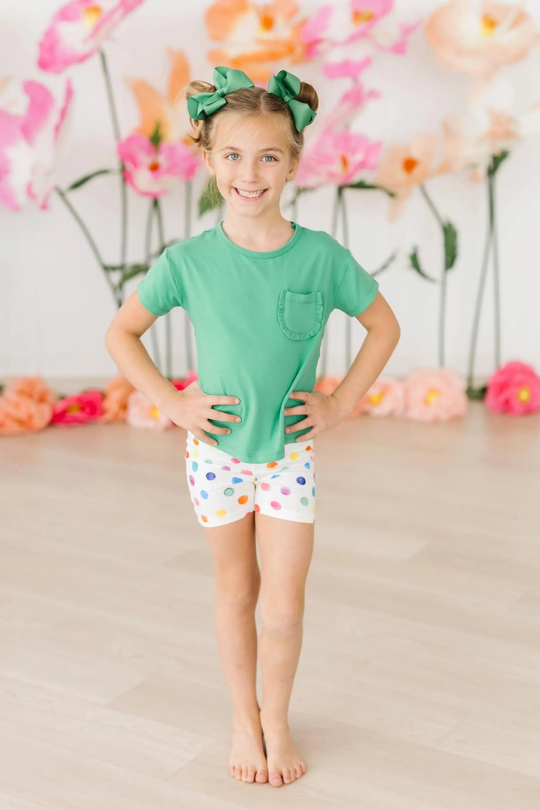 Mila & Rose ® Colorful Dots Twirl Shorts - 