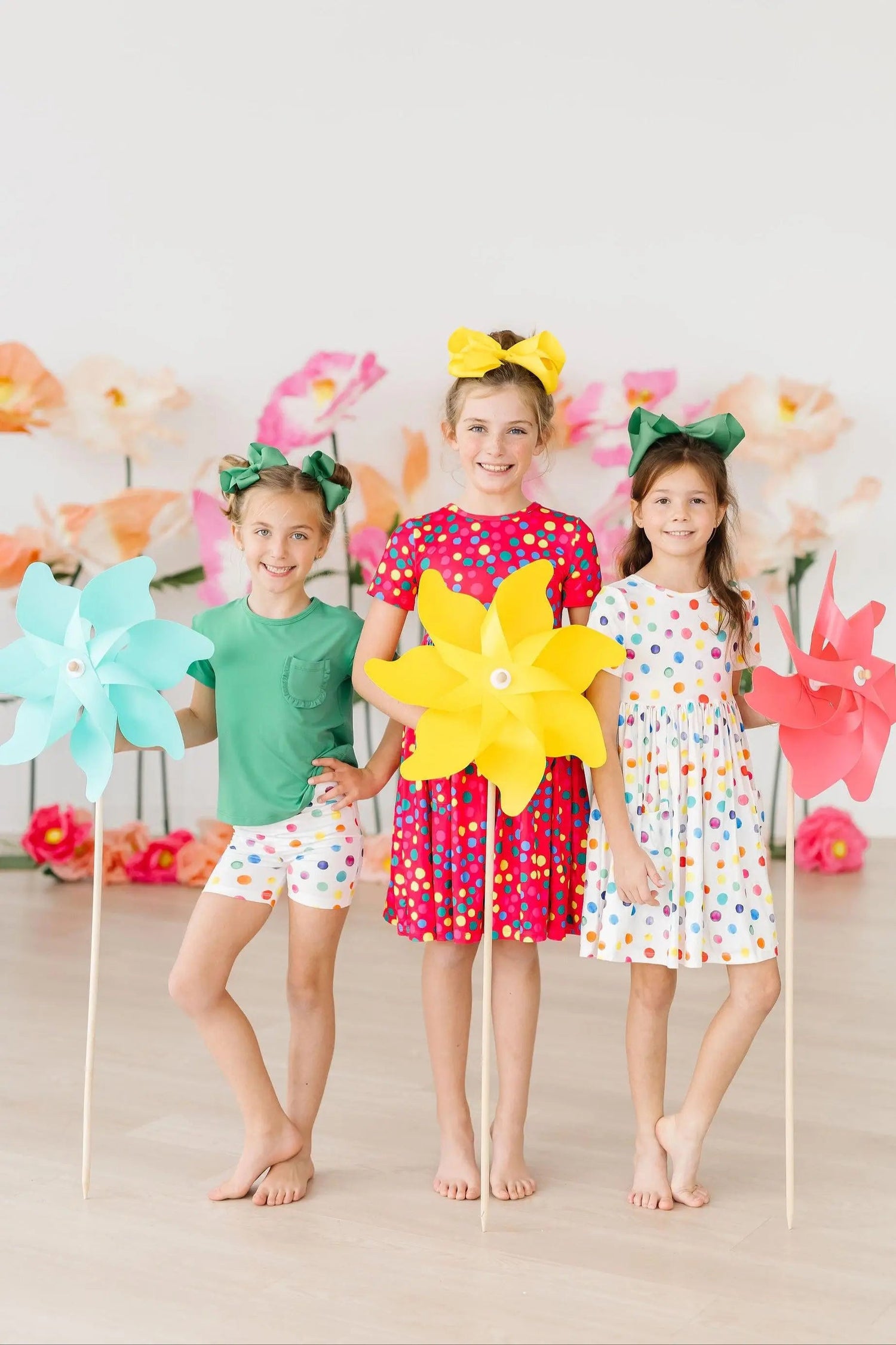 Mila & Rose ® Colorful Dots Twirl Shorts - 