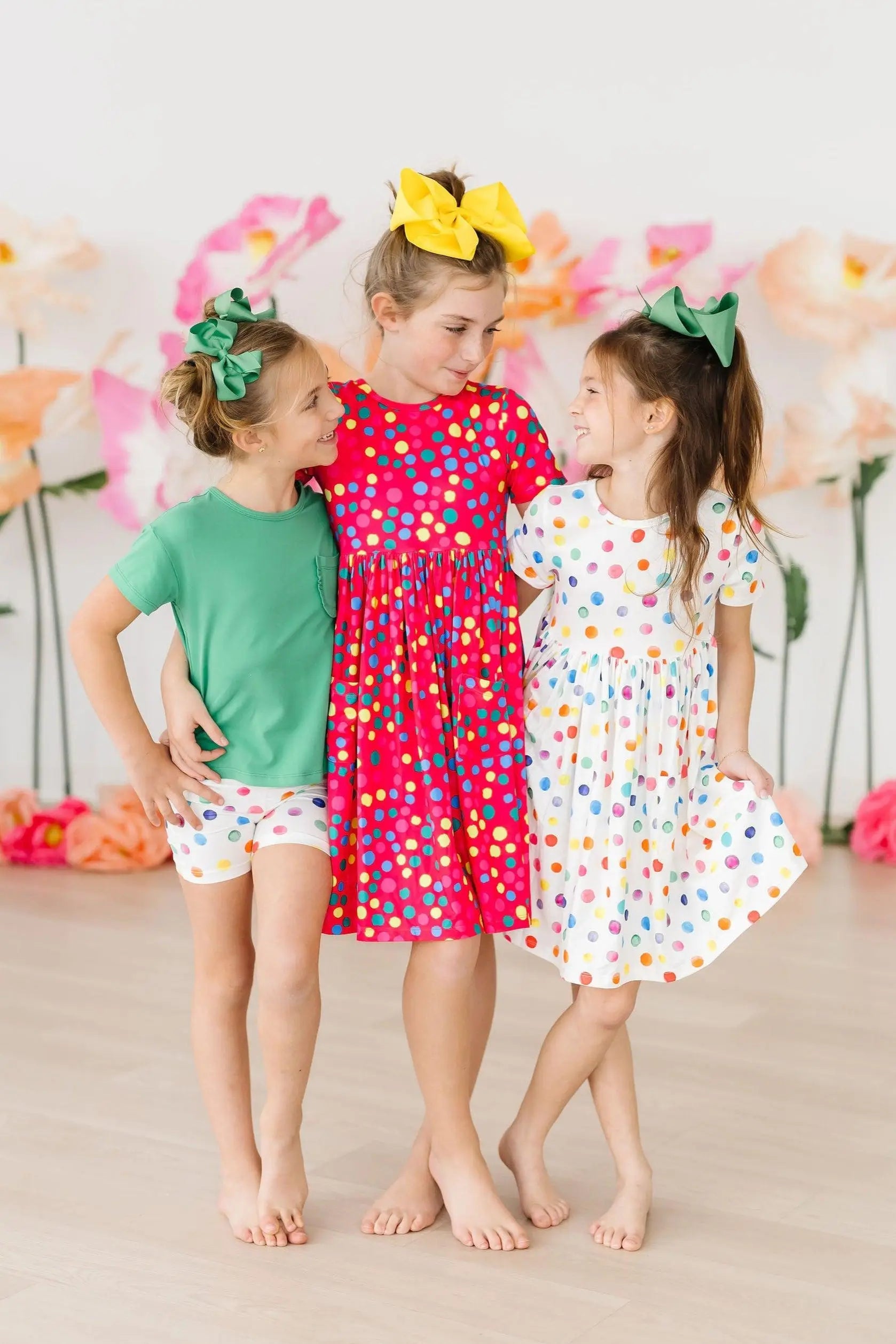 Mila & Rose ® Colorful Dots Twirl Shorts - 