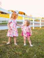 Rylee Faith Designs Colorful Floral Ruffle Baby Girls Romper - 