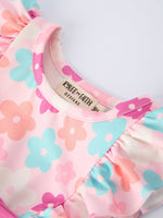 Rylee Faith Designs Colorful Floral Ruffle Baby Girls Romper - 