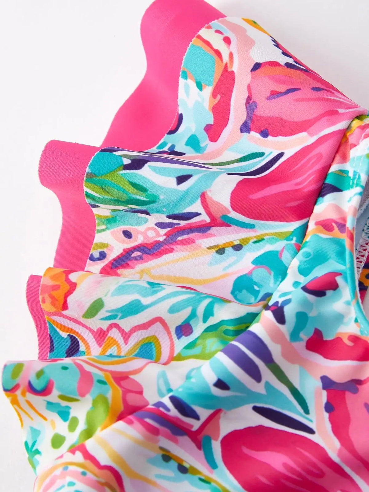 Rylee Faith Designs "Colorful Pattern" Girls' Boutique Swimsuit - 