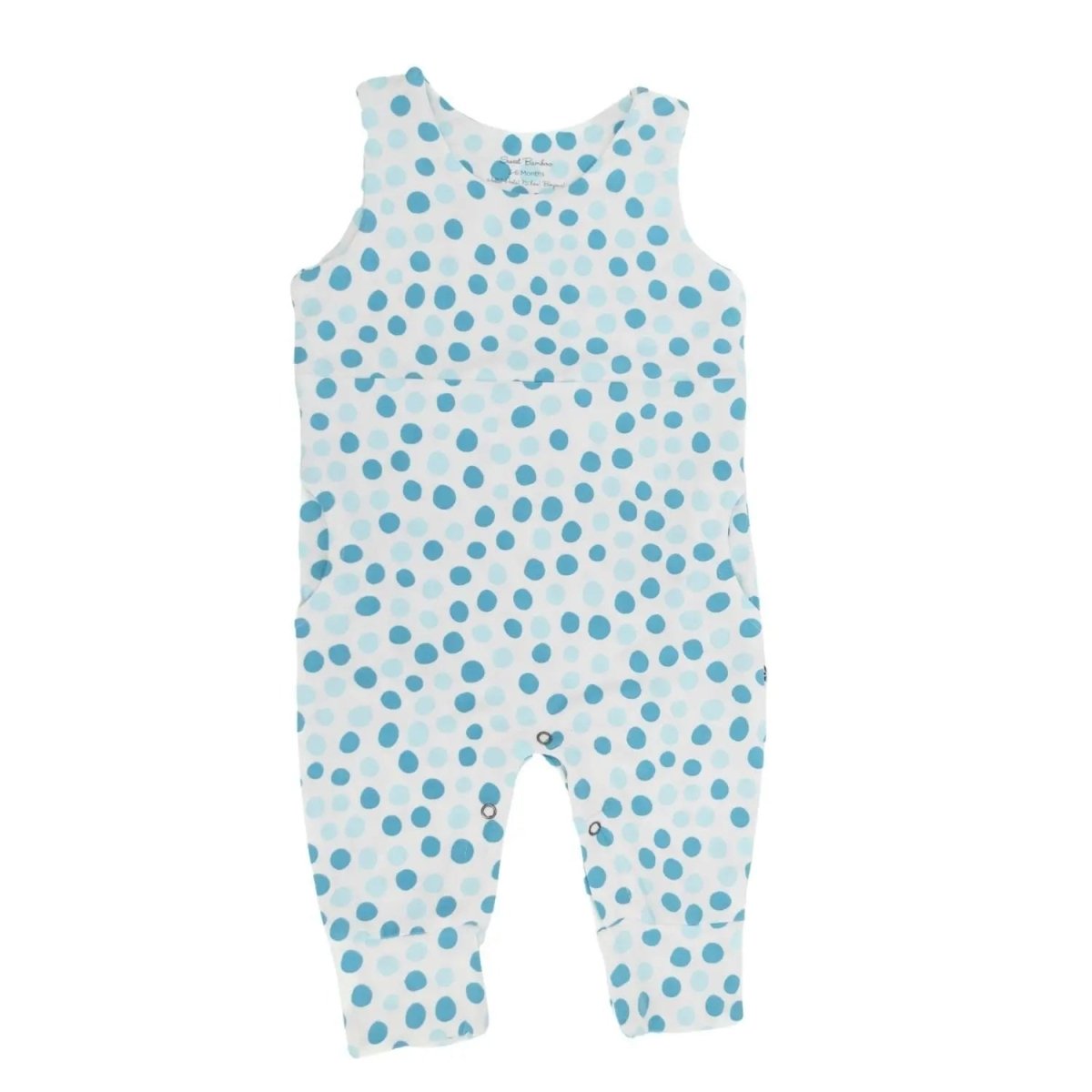 Sweet Bamboo Comfortable Overall Sleeveless Long Pant for Active Kids Summer Wear - 