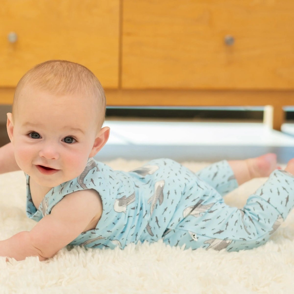 Sweet Bamboo Comfortable Summer Sleeveless Overall with Front Snap Closure for Kids - 