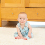 Sweet Bamboo Comfortable Summer Sleeveless Overall with Front Snap Closure for Kids - 