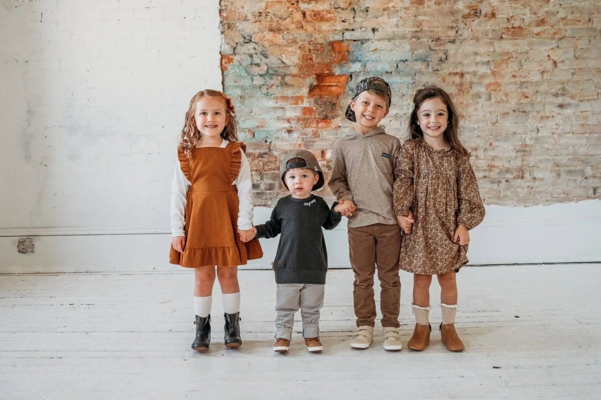 Little Love Bug Co. Comfortable The Chelsea Boots with Inner Zipper for Active Kids - 