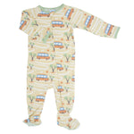 Sweet Bamboo Comfortable Zipper Footie with 2 Way Zip and Silicone Grips for Babies - 