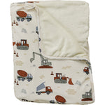 Mebie Baby Construction Trucks Ribbed Bamboo Fleece Quilt For Baby By Mebie Baby - 
