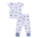 Angel Dear Construction Vehicles - Short Sleeve Loungewear Set - 