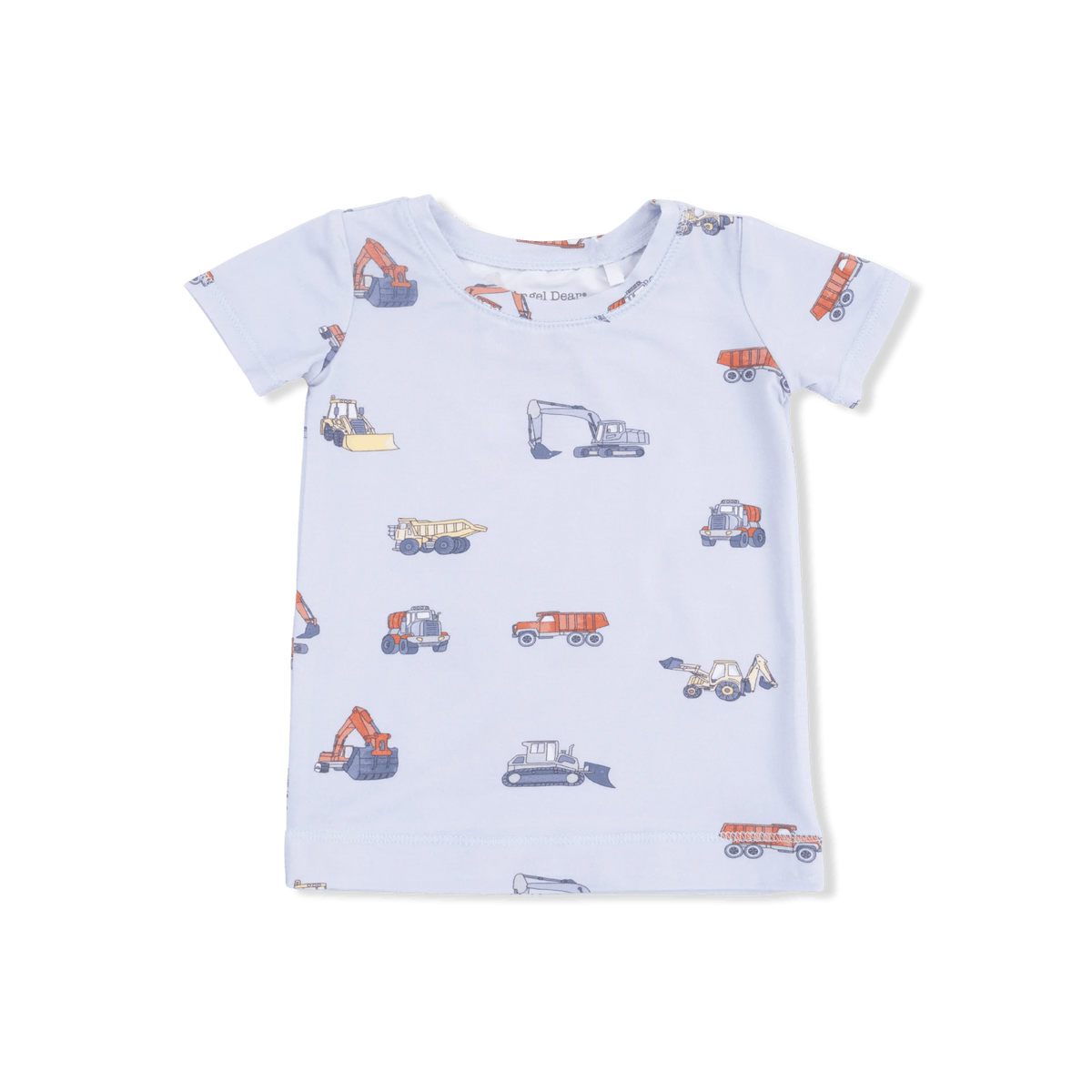Angel Dear Construction Vehicles - Short Sleeve Loungewear Set - 