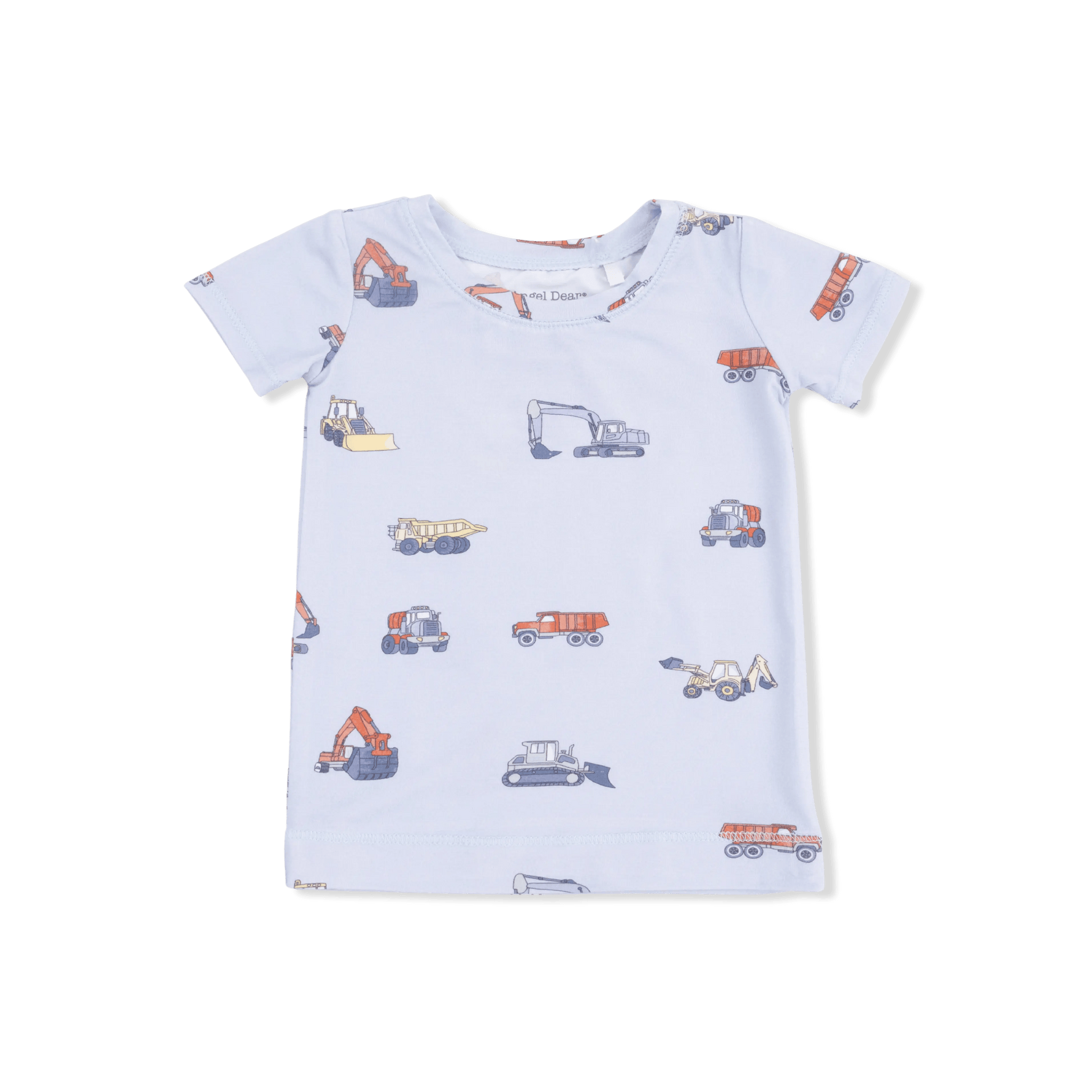 Angel Dear Construction Vehicles - Short Sleeve Loungewear Set - 