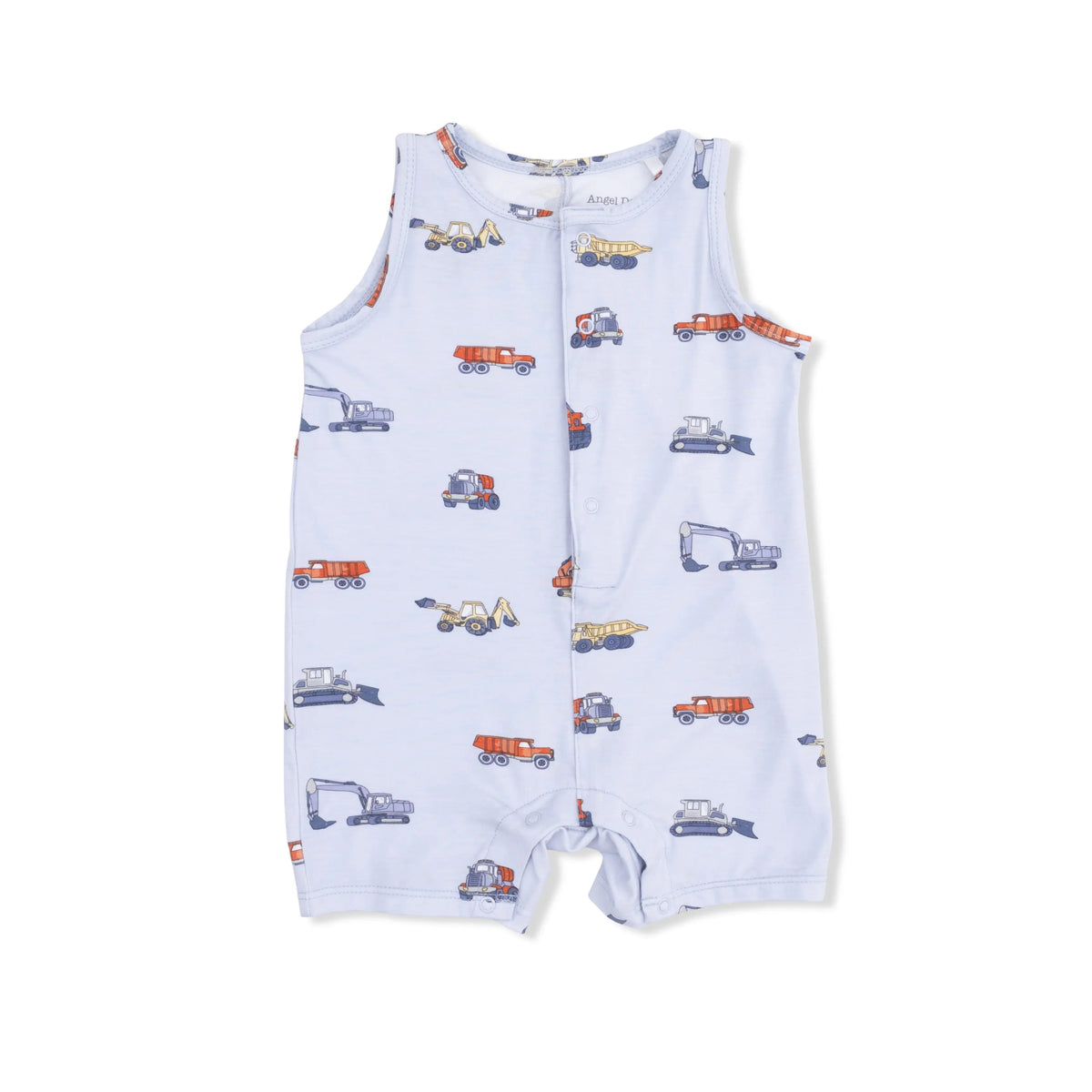 Angel Dear Construction Vehicles - Sleeveless Shortie Romper - 