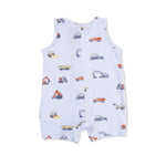 Angel Dear Construction Vehicles - Sleeveless Shortie Romper - 
