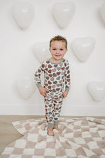Mebie Baby Conversation Hearts Ribbed Bamboo Cozy Sleep Set For Valentines Day - 