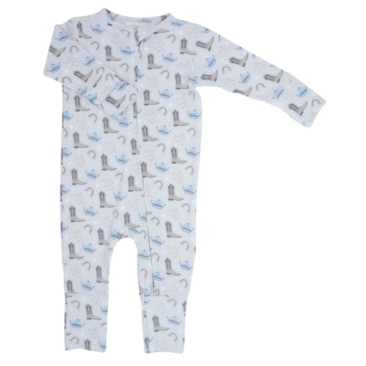 Sweet Bamboo Convertible Baby Romper with Two Way Zip for Active Infants - 