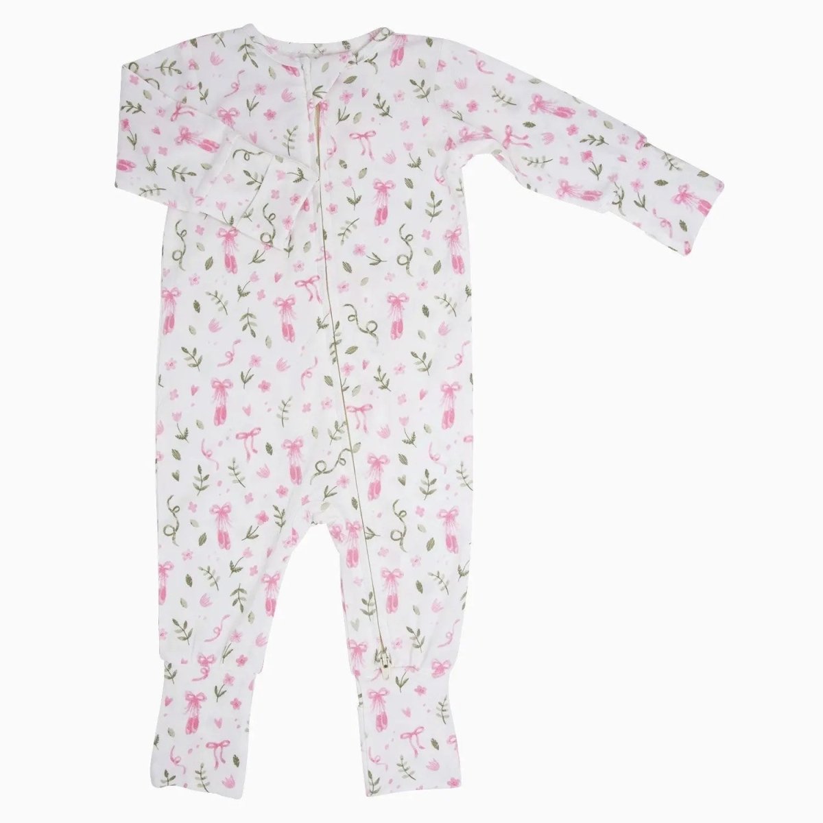Sweet Bamboo Convertible Baby Romper with Two Way Zip for Easy Changing and Comfort - 