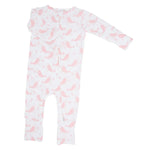 Sweet Bamboo Convertible Baby Romper with Two Way Zipper for Easy Diaper Change - 