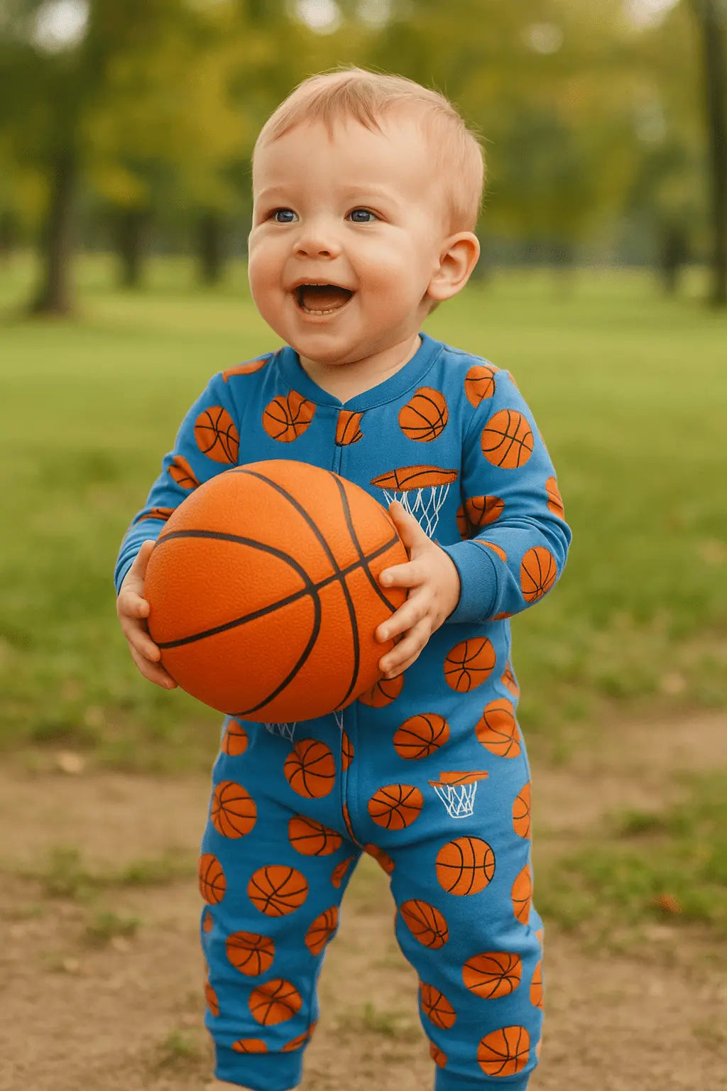 Sweet Bamboo Convertible Romper Basketball - 