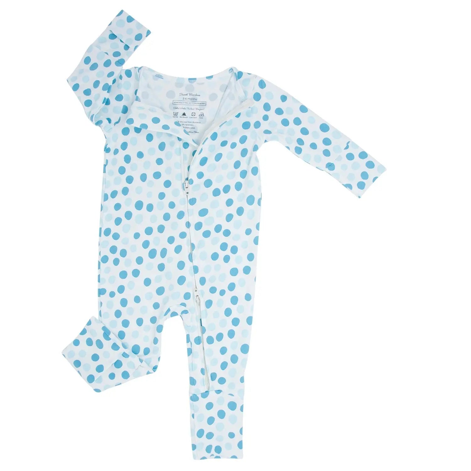 Sweet Bamboo Convertible Baby Romper with Two Way Zip for Easy Changing and Comfort - Apparel & Accessories > Clothing > Baby & Toddler Clothing > Baby & Toddler Outfits Rompers