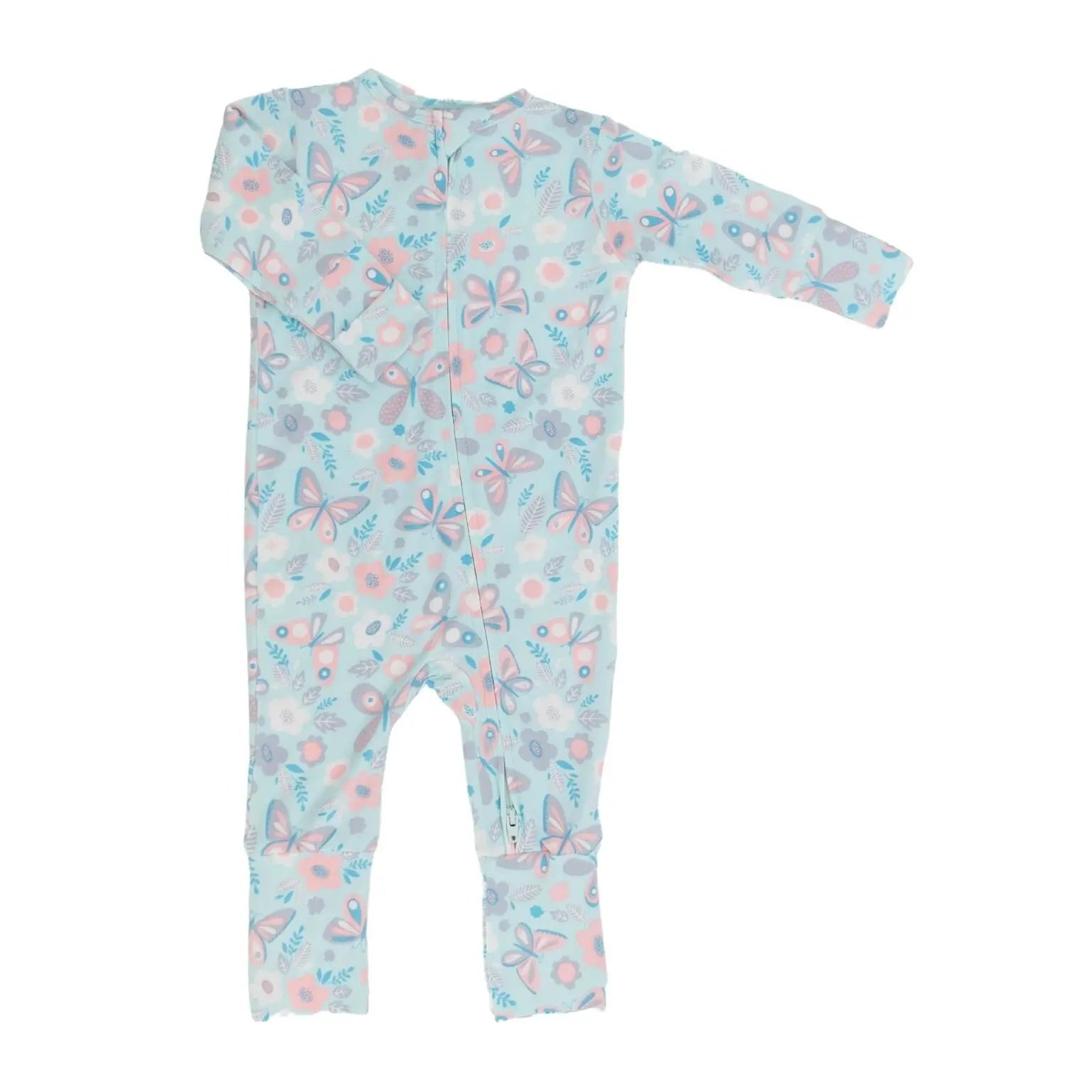 Sweet Bamboo Soft Cotton Convertible Baby Romper with Two Way Zip for Easy Changing - Rompers